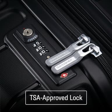 Samsonite Freeform Hardside Carry-On Luggage with Spinner Wheels - Hardshell Suitcase - TSA, Airline-Approved - Expandable Hard Shell, Smooth Rolling Wheels for Lightweight Travel – Black - Image 7