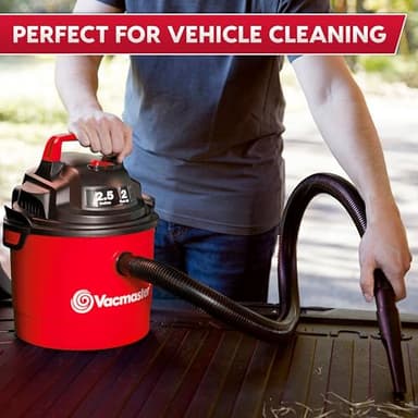 Vacmaster 2.5-Gallon* 2 Peak HP Wall Mountable Wet/Dry Vacuum – VOM205P 1101 - Image 6