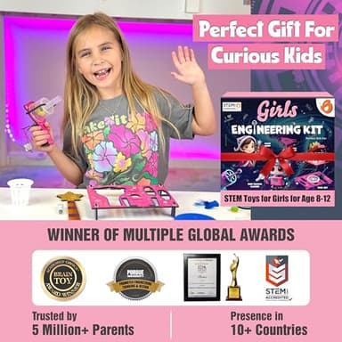 Butterfly EduFields 100+ STEM Projects | Girls Mini Engineering Kit for Ages 8 10 12 15 Years | Ultimate DIY Science Experiments for Kids | Educational Engineering Toys Best Birthday Gift idea - Image 5