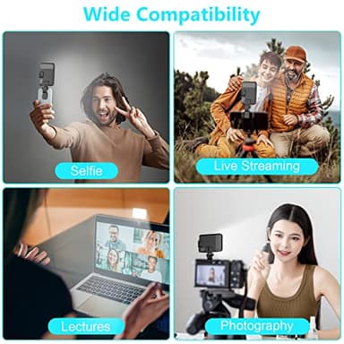 Hagibis RGB Video Light, 360° Full Color Selfie Light LED Camera Light with 3 Cold Shoe Mounts/CRI 97+/20 Scene Modes/2200mAh Rechargeable Portable Phone Light Photography Selfie Lighting - Image 5