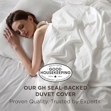 Bedsure 100% Washed Cotton Duvet Cover Full Size - Natural White Minimalist Cotton Duvet Cover Linen Like for All Seasons - GentleSoft™ Plain Simple Bedding (Natural White, Full, 80"x90" - Image 4