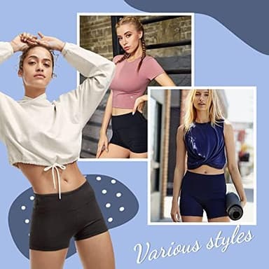 CAMPSNAIL Workout Biker Shorts Women - 3"/5"/8" High Waisted Tummy Control Spandex Booty Volleyball Shorts for Yoga Dance - Image 6