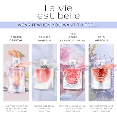 Lancôme La Vie Est Belle Eau de Parfum - Long Lasting Fragrance with Notes of Iris, Earthy Patchouli, Warm Vanilla & Spun Sugar - Floral & Sweet Women's Perfume, 0.34 Fl Oz - Image 8