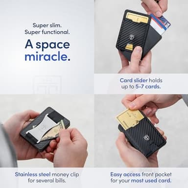 TRAVANDO Swype Slim Wallet for Men Metal RFID Blocking Mens Wallet Card Case (Without AirTag* Pocket) - Image 4