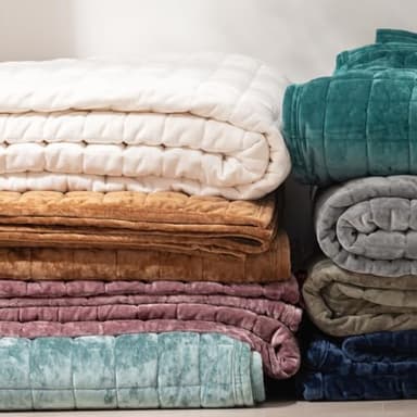 RECYCO Luxury Velvet Quilt Set Full Queen Size, Lightweight Velvet Comforter Set, Oversized Bedspread Coverlet Quilted Bedding Set, with 2 Matching Pillow Shams, for All Season, Dusty Mauve Pink - Image 6