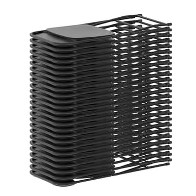 Flash Furniture Hercules Set of 10 Indoor/Outdoor Heavy-Duty Plastic Folding Chairs, Foldable Commercial Stacking Chairs with 650-lb. Static Weight Capacity, Black - Image 17