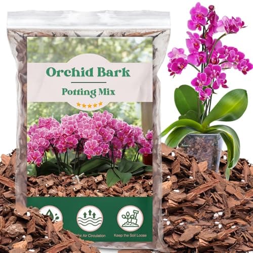 Orchid Potting Mix,Orchid Bark Potting Mix,2QT Natural Orchid Bark Potting Mix with Pine Bark & Perlite for Orchid Potting,Enhanced Drainage,Air Flow and Root Ventilation - Image 1