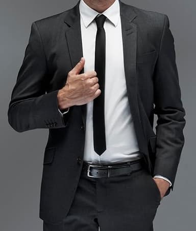 MILORDE Men's Leather Dress Belt 2Pack, Handmade, 100% Cow Leather, Fashion & Classic Designs for Work Business and Casual (2pack-Black101/Brown103,36) - Image 3