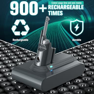 EGR Advanced 6000mAh V7 Animal Battery Replacement Compatible with Dyson SV11 V7 Motorhead V7 Animal V7 Trigger V7 HEPA V7 Car+Boat V7 Absolute Handheld Vacuum Cleaners (Not Fit V6, V8, V10) - Image 5