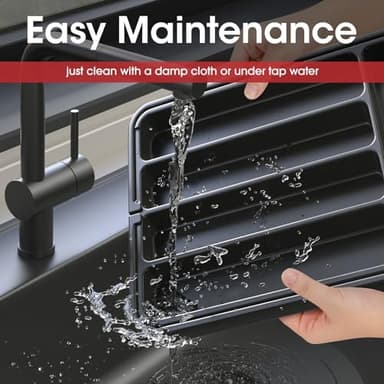 Aujen Silverware Organizer - Expandable Kitchen Drawer Organizer, Adjustable Utensil Organizer, Cutlery Tray for Forks, Knives, Multipurpose Kitchen Organizers and Storage Solution, Black, Medium - Image 6