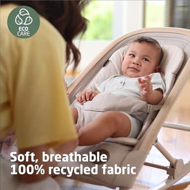 Maxi-Cosi Kori 2-in-1 Baby Bouncer Seat for Infants, Baby Rocker Chair, Portable Baby Bouncer, Classic Slate - Image 2