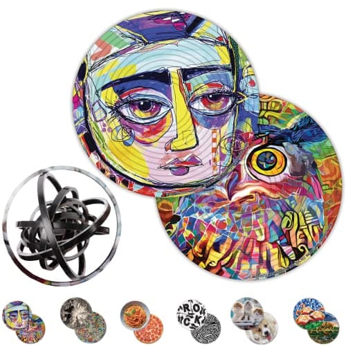 Spin Flip Puzzle - Abstract - Spin it, Flip it, Solve it! for Those who Love Brain teasers! Adult Fidget Toy. Great Gift for Mom, Dad, Teens, Men and Women - Image 1