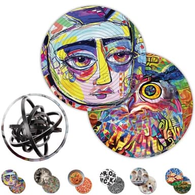 Spin Flip Puzzle - Abstract - Spin it, Flip it, Solve it! for Those who Love Brain teasers! Adult Fidget Toy. Great Gift for Mom, Dad, Teens, Men and Women - Image 1