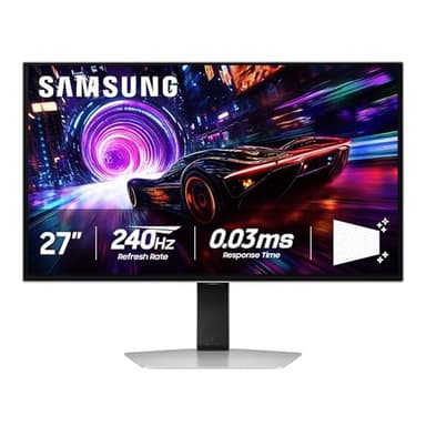 SAMSUNG 27-inch Odyssey QD-OLED G8 (G81SF), 4K, 240Hz, Gaming Monitor, 0.03ms Response Time, DisplayHDR True Black 400, AMD FreeSync™ Premium Pro, Ergonomic Stand, LS27FG810SNXZA, 2025 - Image 1
