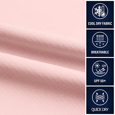 Toumett Women's UPF 50 Long Sleeve UV Sun Protection Safari Shirts Outdoor Quick Dry Fishing Hiking Travel Shirts(5071,Pink,L) - Image 8