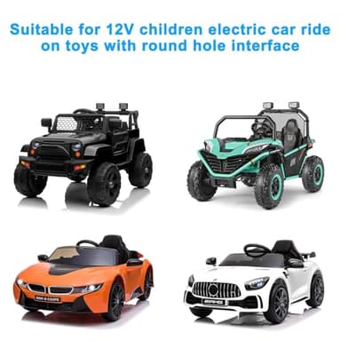 12V Battery Charger for Kids Ride on Toys,Power Wheels Charger for Best Choice Wrangler Kid Trax Dynacraft Bumper Car Products Class 2 Power Supply - Image 3