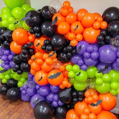 NISOCY Purple Balloons Arch Garland Kit, 102PCS 18In 12In 10In 5In Deep Dark Purple Balloons Different Sizes for Birthday Graduation Engagement Mermaid Theme Halloween Party Decorations - Image 4