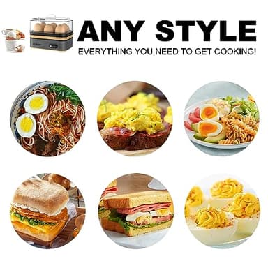 Evoloop Rapid Egg Cooker Electric 6 Eggs Capacity, Soft, Medium, Hard Boiled, Poacher, Omelet Maker Egg Poacher With Auto Shut-Off, BPA Free - Image 8