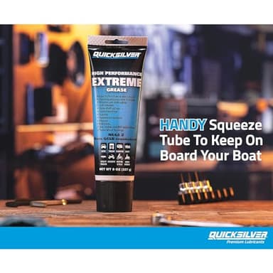 Quicksilver 8M0071838 High Performance Multi-Purpose Extreme NLGI 2 Marine Grease - 8 Oz. Tube - Image 2