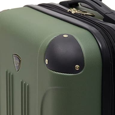Travelers Club Chicago Hardside Expandable Spinner Luggage, Thyme Green, 20" Carry-On - Image 10