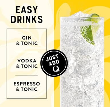 Q TONIC WATER with Real Quinine & Organic Agave - Ideal for Cocktails & Mocktails - Made with Real Ingredients, Perfectly Carbonated & Less Sweet - 45 Calories per Can - 7.5 Fl oz (Pack of 24) - Image 7