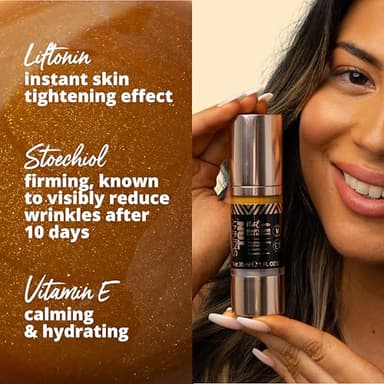 Skinny Tan Notox Beauty Elixir Facial Serum - Lightweight, Easy To Use Formula - Delivers Smoother Looking Skin in Less Than One Hour - Calms and Hydrates - Dermatologically Tested - 1 oz - Image 5