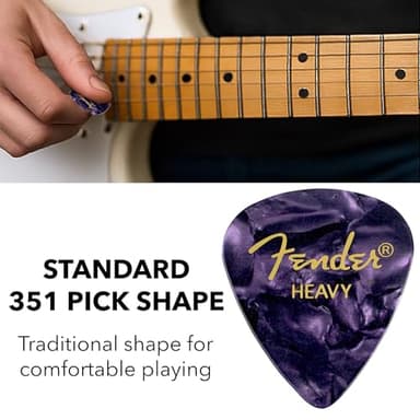 Fender Premium Picks Sampler - 12 Pack Includes Thin, Medium & Heavy Gauges (Austin Bazaar Exclusive) - Image 6
