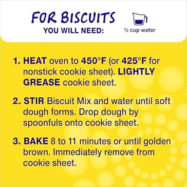 Betty Crocker Bisquick Complete Buttermilk Biscuit Mix, Just Add Water, 7.5 oz. (Pack of 9) - Image 6