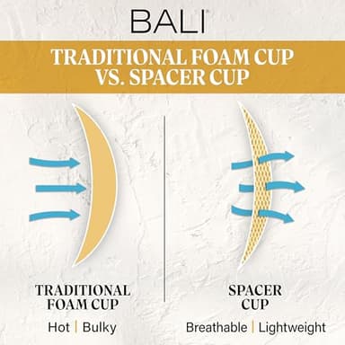 Bali Women's One Smooth U Ultra Light Illusion Neckline Underwire Bra, White,36C - Image 5