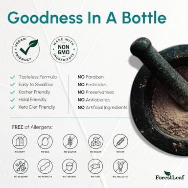 ForestLeaf Vitamin B2 Riboflavin 400mg - Energy, Skin & Cellular Health Supplement - Nervous System Support - Vitamin B 2 VIT B - Non-GMO & Gluten Free - B2 Vitamin 400mg Vegetable Capsules, 90 Count - Image 5