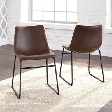 Signature Design by Ashley Centiar Dining-Chairs, Pack of 2, Black, Brown - Image 2