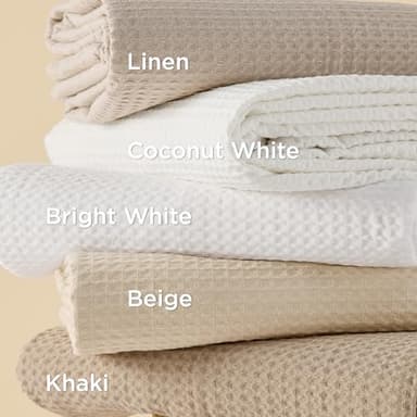 Bedsure Cotton Duvet Cover Queen - 100% Cotton Waffle Weave Warm Sand Duvet Cover Queen Size, GentleSoft™ and Breathable Bedding Set for All Season, 3 Pieces, 90"x90" - Image 6