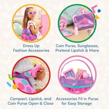 Battat – Play Circle – Makeup & Beauty Set – Dress Up Fashion Accessories – Pretend Play – Princess Purse Set – 3+ Years - Image 5