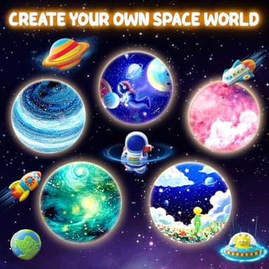 Goody King Paint Your Own Moon Lamp Kit, DIY 3D Space Moon Night Light, Crafts for Teens Girls Boys, Arts & Crafts for Kids Ages 8-12, Art Supplies Christmas Craft Birthday Gift for Kids Ages 3+ - Image 5