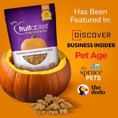 Fruitables Baked Dog Treats, Healthy Pumpkin Treat for Dogs, Low Calorie & Delicious, Free of Wheat, Corn and Soy, Made in the USA, Apple and Crispy Bacon Flavor, 12oz - Image 9