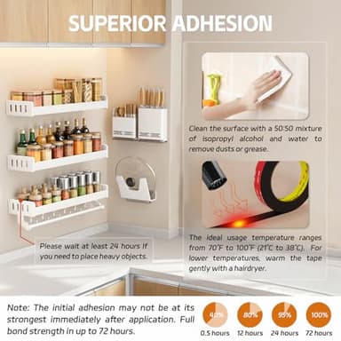 3M Double Sided Tape, 2 in x 16.5 ft, Heavy Duty, Adhesive Mounting Tape, Strong 3M VHB 5952 Tape for Car, Walls, Home & Office Décor, Indoor & Outdoor - Image 6