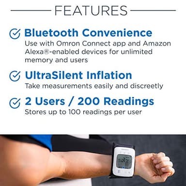 OMRON Gold Blood Pressure Monitor - Clinically Validated Wrist Blood Pressure Monitor - Use OMRON Connect App for Unlimited Free Measurements - Image 2