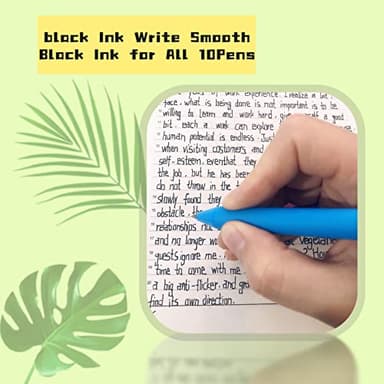 APQA 10pcs Mouse Head Character Ears Pens Set, Retr ctable Ballpoint Pen, Multi Color Jumbo Autograph Princess Pencil Signature Office Desk Stationary Accessories, Gift for Teacher Student - Image 4