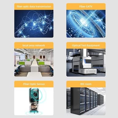 Fibergaga-3M(10ft) OS2 LC/UPC to SC/APC Fiber Patch Cable Single Mode, Simplex, Length Option: 0.5M(1.6ft)-50m(164ft) 9/125µm 2.0mm Diameter Fiber Optic Cords, OS1/OS2 Compatible -5pack - Image 6