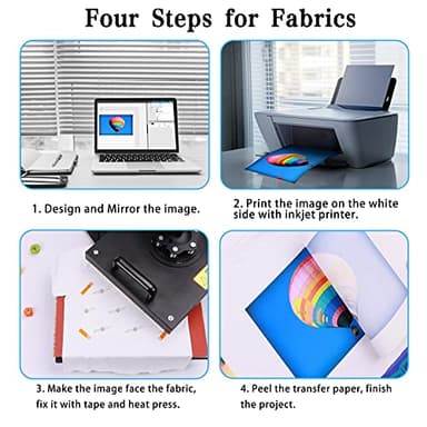 HTVRONT Sublimation Paper 8.5 x 11 inches - 150 Sheets Sublimation Paper Compatible with Inkjet Printer 120gsm - Image 8