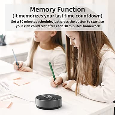 VOCOO Digital Kitchen Timer - Magnetic Countdown Countup Timer with Large LED Display Volume Adjustable, Easy for Cooking and for Seniors and Kids to Use (Space Grey) - Image 3