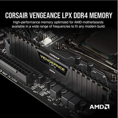 CORSAIR VENGEANCE LPX DDR4 RAM 64GB (2x32GB) 3600MHz CL18-22-22-42 1.35V Intel AMD Desktop Computer Memory - Black (CMK64GX4M2D3600C18) - Image 4
