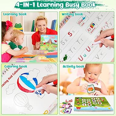 TFS TOP · FANS Montessori Toys for Toddler Busy Book: Preschool Learning Activities 3 4 5 Year Old Boys Girls Kids Gifts - Image 4