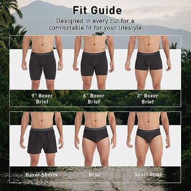 ExOfficio Give-N-Go 2.0 Boxer Brief 6"-Cool and Breathable Underwear for Active Men-Pack of 2, Black, Medium - Image 5