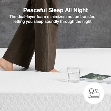 Novilla Full Mattress, 12 Inch Full Memory Foam Mattress for Pressure Relief & Comfort Sleep, Removable Washable Cover,CertiPUR-US Certified, Plush - Image 6