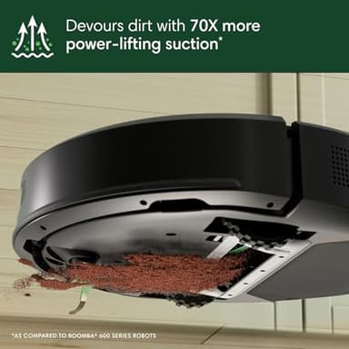 iRobot Roomba 104 Vac Robot Vacuum - Amazon Exclusive, Easy to use, Intense Power-Lifting Suction, LiDAR Navigation, Multi-Surface Cleaning, Cleans in Neat Rows, Self-Charging - Image 4