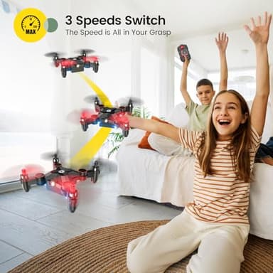 Holy Stone HS190 Foldable Mini Nano RC Drone for Kids Gift Portable Pocket Quadcopter with Altitude Hold 3D Flips and Headless Mode Easy to Fly for Beginners - Image 3
