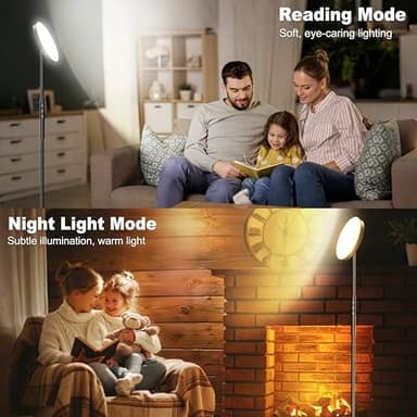Yikuneng RGB Torchiere Floor Lamps for Living Room, 3600LM 36W Bright LED Standing Lamp with Remote, Modern Color Changing Tall Lamp with Stepless Dimming, 69" Corner Floor Lamp for Bedroom, Office - Image 6