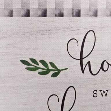 Home Dynamix SoHome Cozy Living Home Sweet Home Buffalo Check Border Anti-Fatigue Kitchen Mat, Grey/Black, 17.5"x30" - Image 3