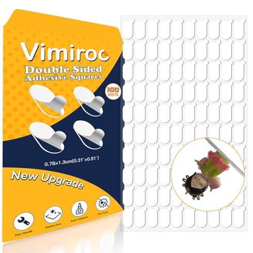 Adhesive Stick Dots Double Sided Removable Mounting Putty - Clear Museum Sticky Tack for Wall, Figurine, Poster Hanging, No Trace Dots - Strong Stick Tack for Party Decor, Balloon & Crafts (100Pcs) - Image 1